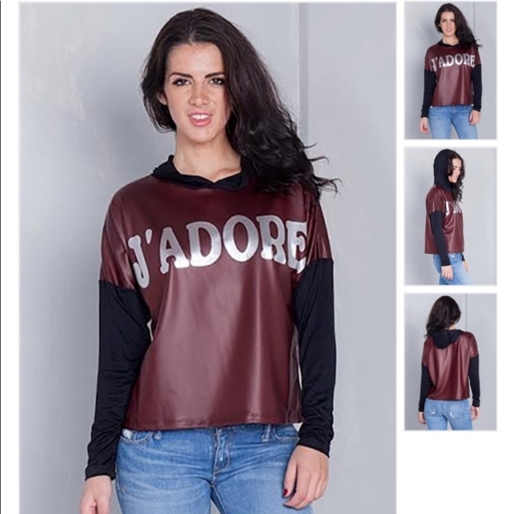 💕 Graphic Hoodie Top